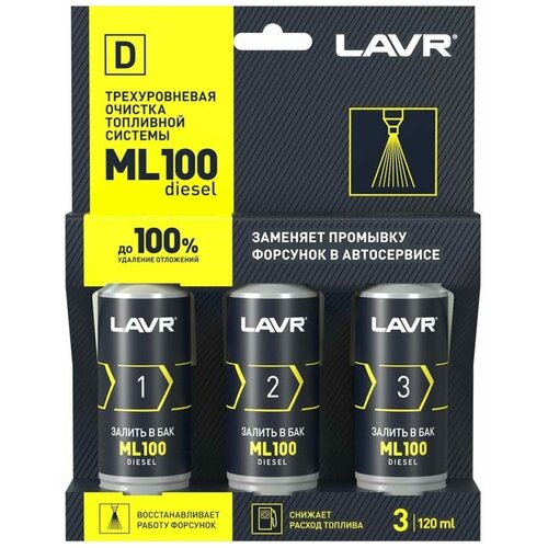 Трехуровневая очистка топливной системы LAVR ML100 Diesel
