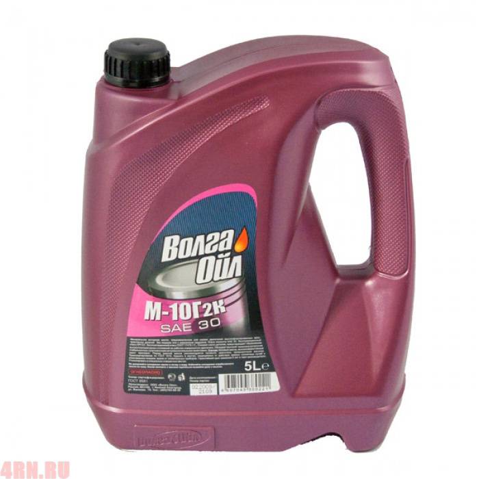 Моторное масло Волга-Ойл М-10 Г2к Минеральное 5 л