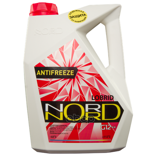 Антифриз Nord High Quality Antifreeze Готовый -40c Красный 5 Кг Nr 20249 nord арт. NR 20249