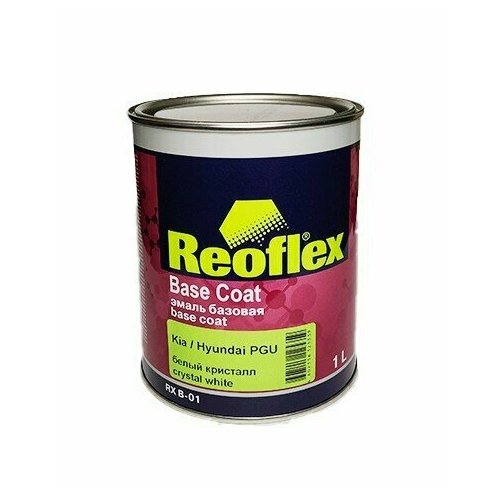 Эмаль REOFLEX RX B-01 базовая Цвет: PGU Crystal White (Kia (Hyundai) ) 1л.