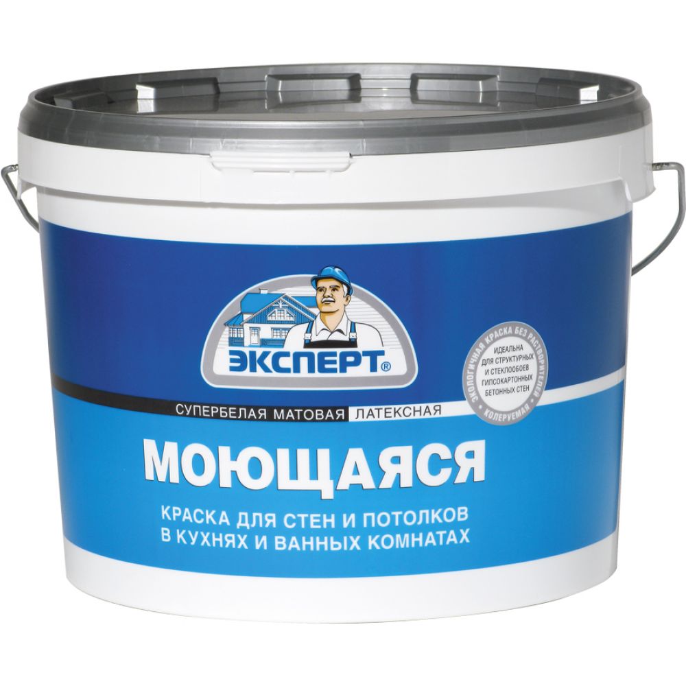 Краска Эксперт моющаяся, база A, 28 кг