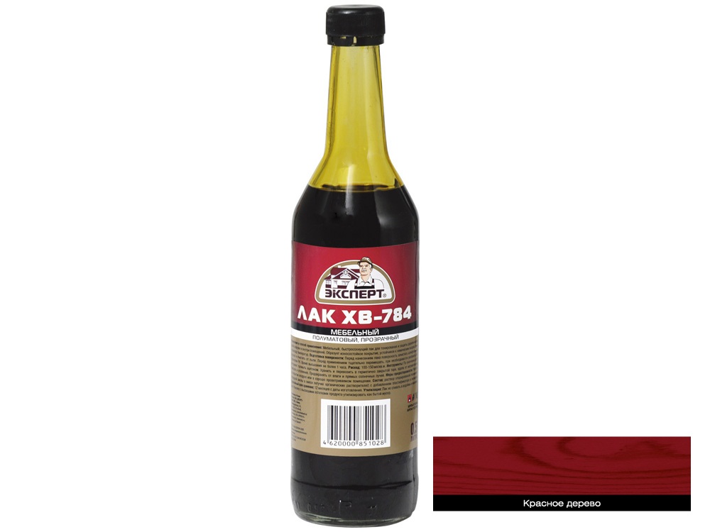 Лак ЭКСПЕРТ ХВ-784 красное дерево 0,5л