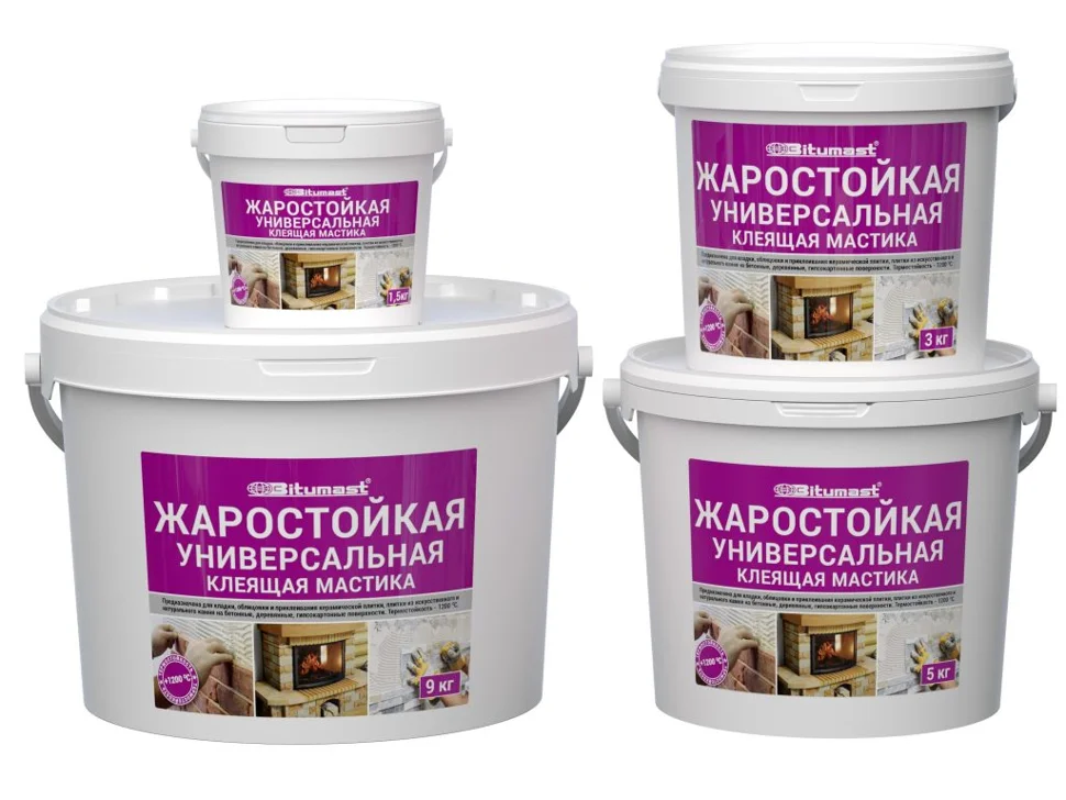 Мастика термостойкая Bitumast 9 кг /12