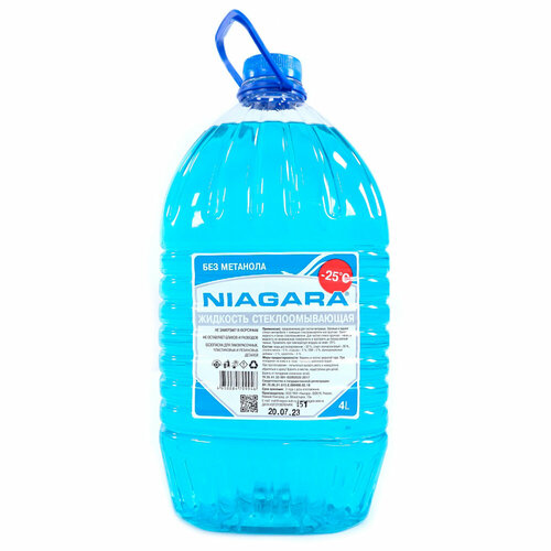 Жидкость омывания стекол Ниагара 4 л (незамерзайка -25) без метанола