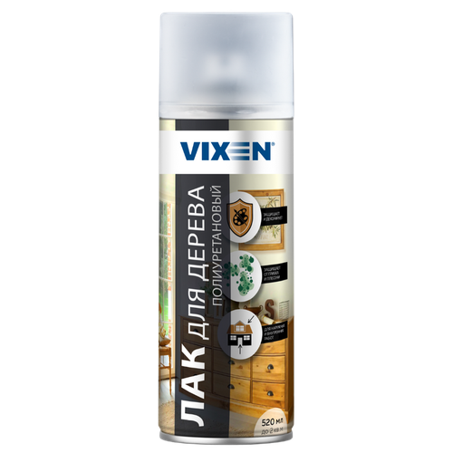 Лак для дерева полиуретановый Vixen VX-24005 520мл