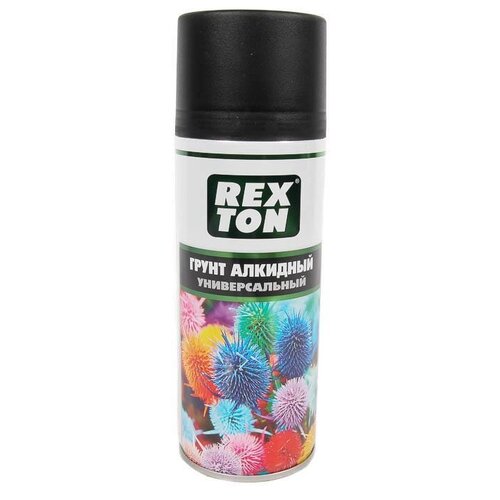 REXTON RT140.00 Грунт алкидный универсальный, черный, аэрозоль 520мл REXTON RT140.00