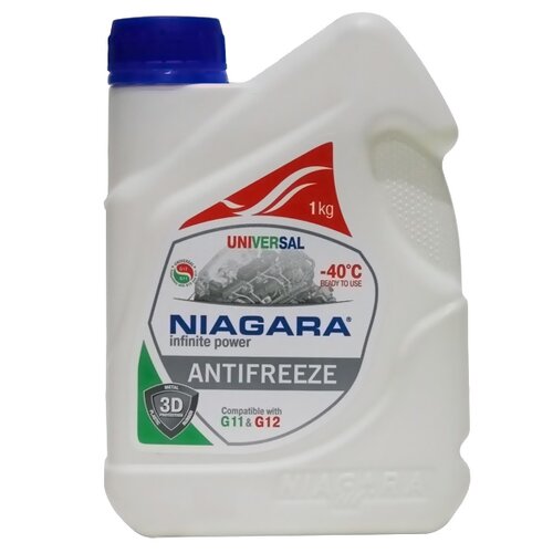Жидкость охлаждающая "Антифриз" "Ниагара" (универсальный)(совместим с G11 и G12) Bag-in-Box 50 кг