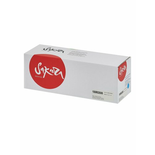 Картридж Sakura 106R02606 для XEROX, голубой, 4500 к.