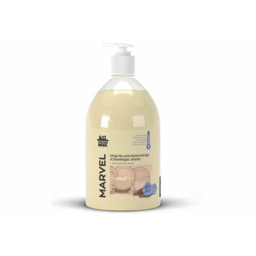 Средство для мытья посуды CleanBox Marvel Лен, 1л