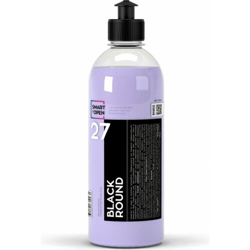 Чернитель резины шин Smart Open профессиональный гелевый 27 BLACK ROUND 0.5л