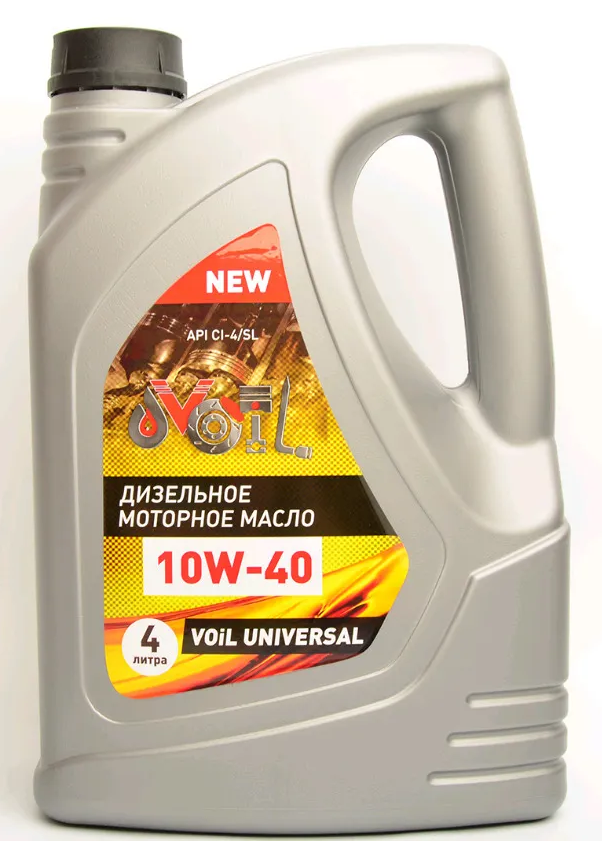 Моторное масло VOIL Universal 10W-40, Дизельное, CL-4/SL Полусинтетическое 4 л