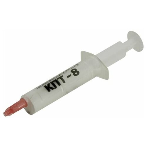 Термопаста NoName КПТ-8, 8 гр. для процессоров, высота 1 см, вязкость 90-150 Па·с при 20 °C