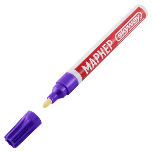 Маркер SKYWAY универсальный с наконечником из фетра, цвет фиолетовый, S03501005