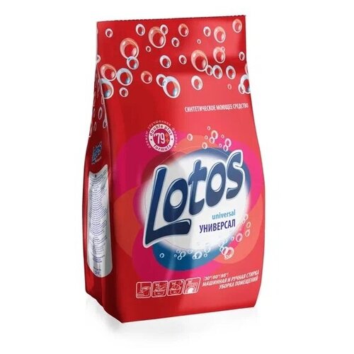 LOTOS Универсальный стиральный порошок для всех видов тканей, 5 кг