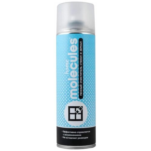 Пенный очиститель стекол и зеркал Molecules аэрозоль, 650 мл HMLS602 .