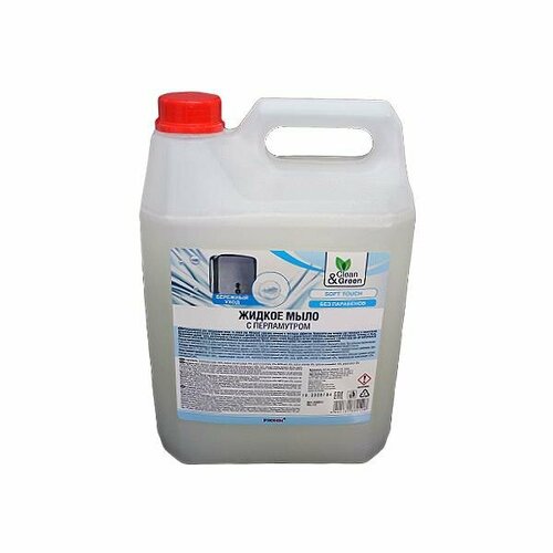 Мыло жидкое с перламутром 5 кг. Clean&Green CG8011