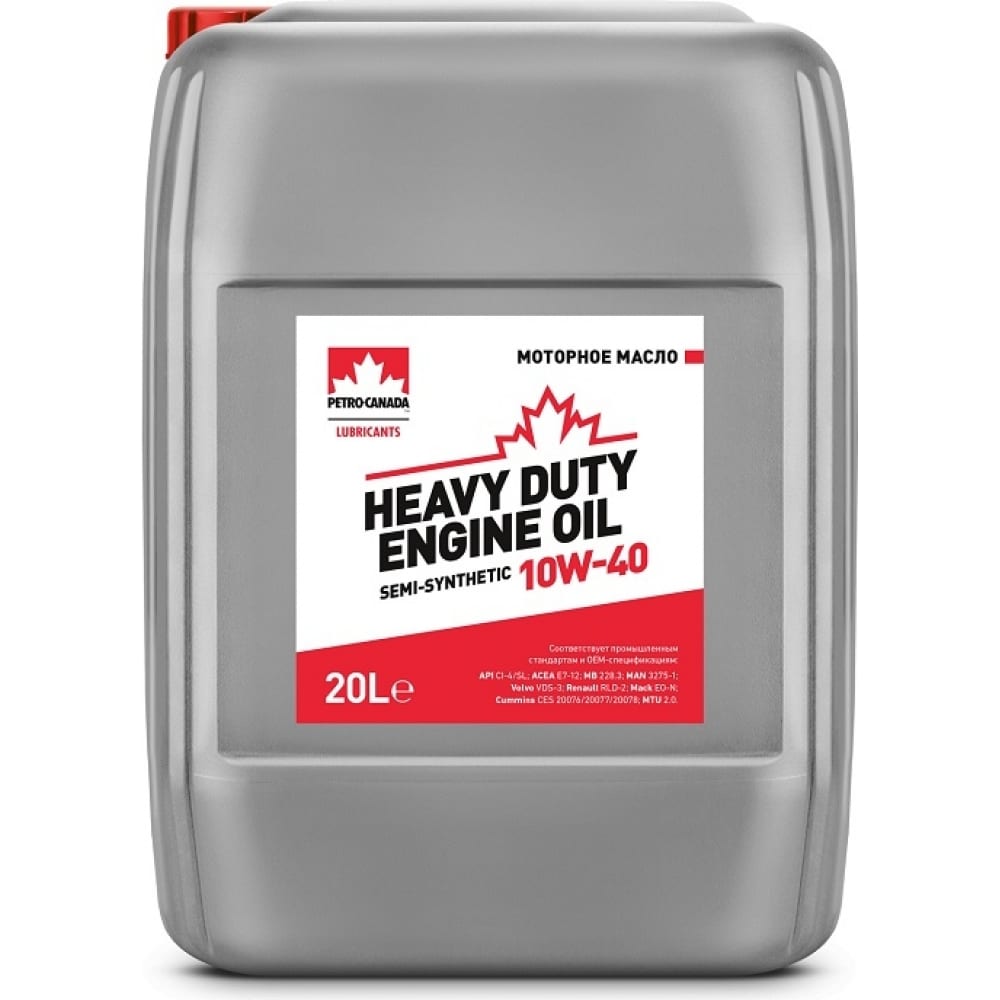 Моторное масло PETRO-CANADA Heavy Duty Engine Oil Semi-Synthetic 10W40 20л