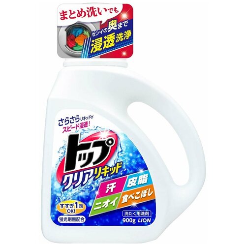 Lion Жидкое средство для стирки "Тop - сухое белье" (Крышка с дозатором), 900 г
