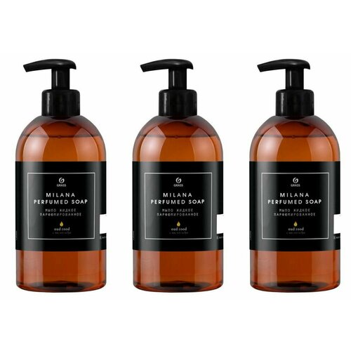 Grass Жидкое мыло парфюмированное Milana Oud Rood, 300 мл, 3 шт