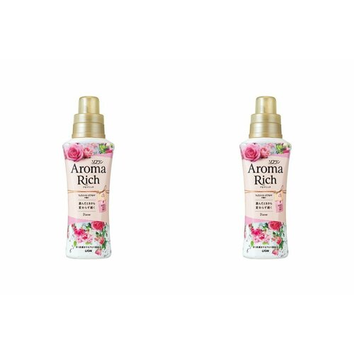 Lion Ополаскиватель для белья дезодорирующий Aroma Rich, Diana, с натуральными ароматическими маслами, 520 мл, 2 шт.