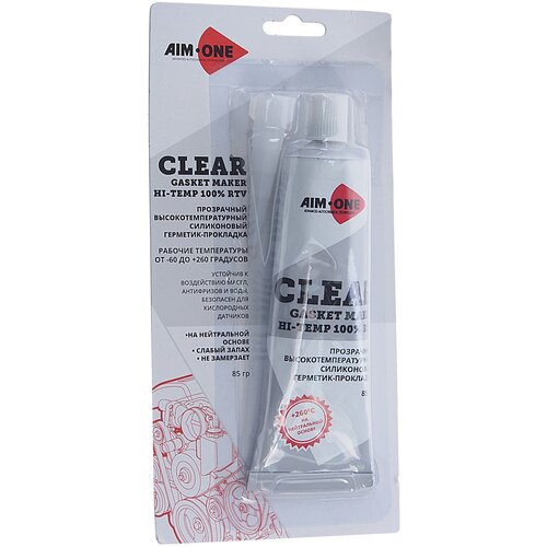 Герметик AIM-ONE прокладок силиконовый прозрачный 85г