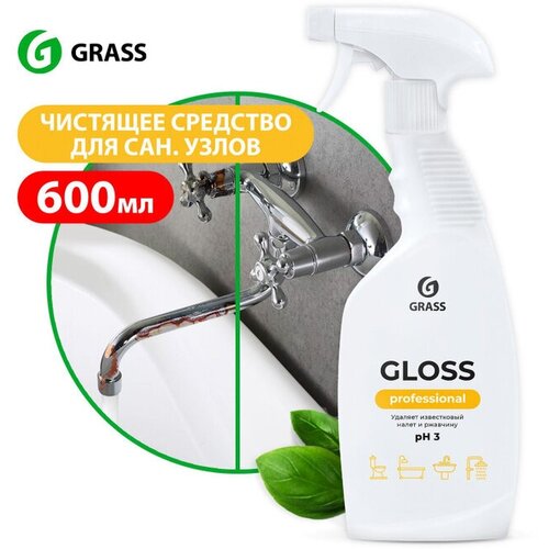 Очиститель для сан. узлов Grass Gloss Professional 600мл