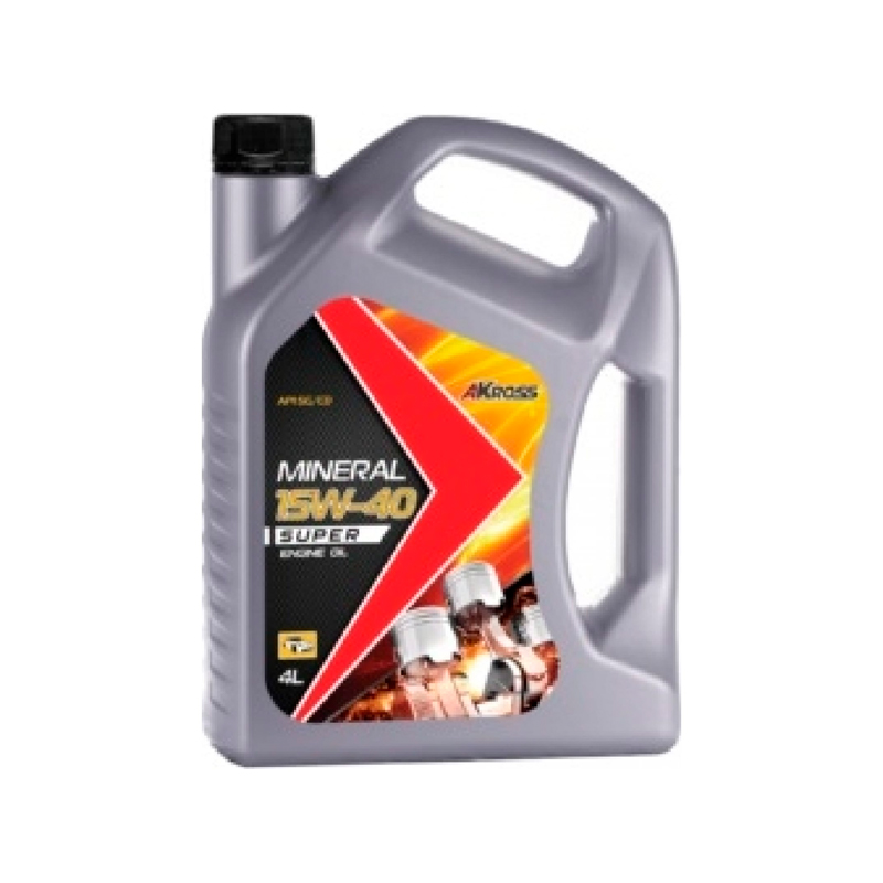 AKross Масло моторное минерал SUPER 15W-40 SG/CD 4 л AKS0014MOM