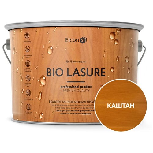 Пропитка для дерева Elcon Bio Lasure каштан (2л)