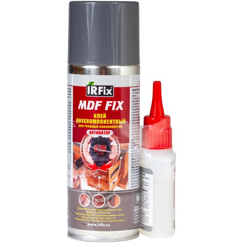 IRFIX MDF FIX Двухкомпонентный цианакрилатный клей (набор, 400 мл + 100 гр)