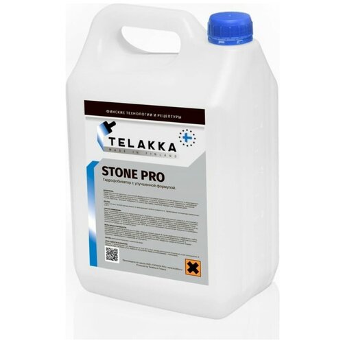 Гидрофобизатор (пропитка) с улучшенной формулой Telakka 5 л TELAKKA GIDROFOB STONE PRO 5л