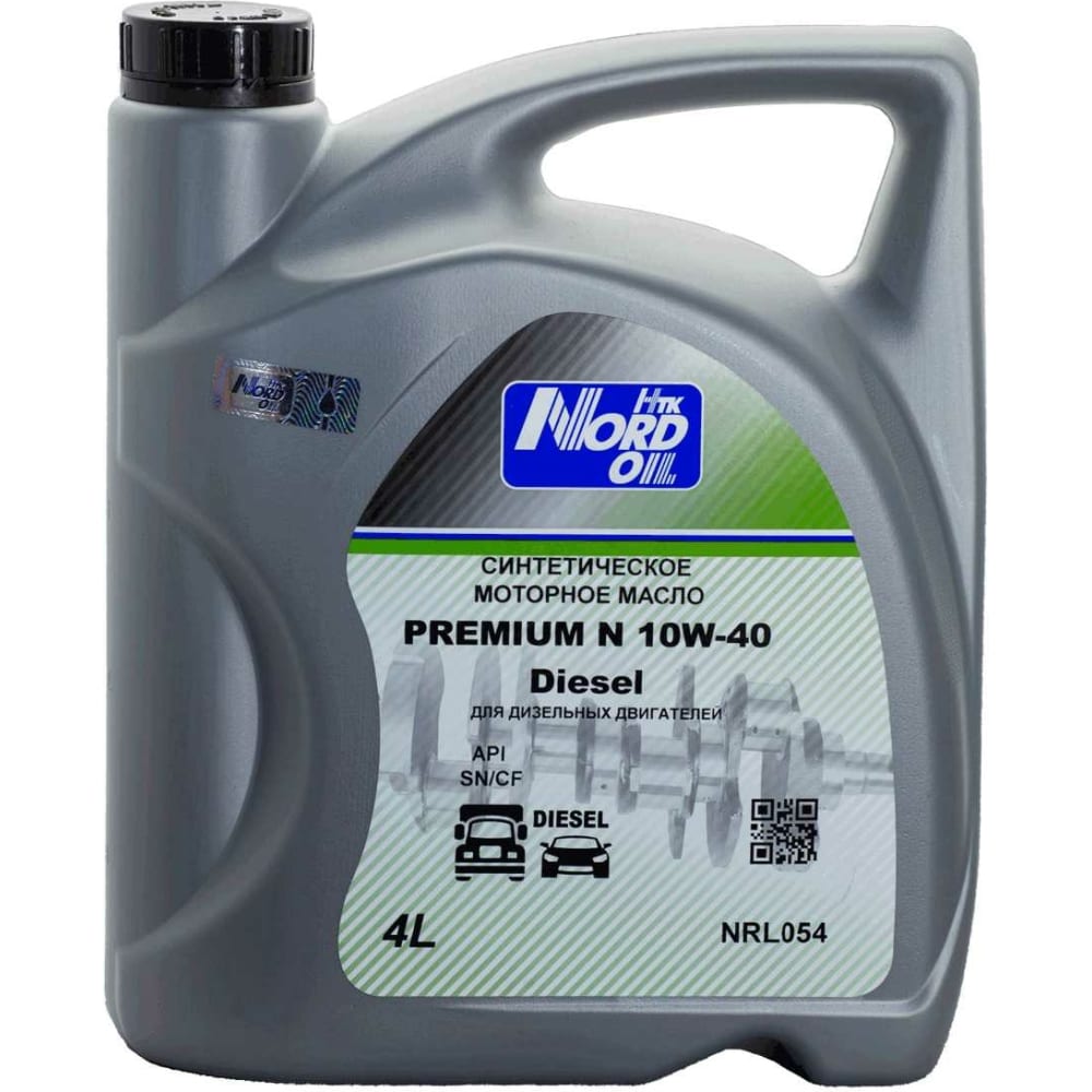 Моторное масло NORD OIL Premium N dizel 10W40 SN/CF 4л