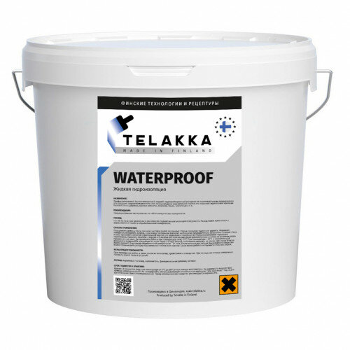 Жидкая гидроизоляция TELAKKA WATERPROOF 5кг
