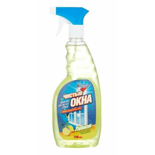 Набор из 3 штук Средство для мытья окон Золушка Чистые окна Лимон 750мл