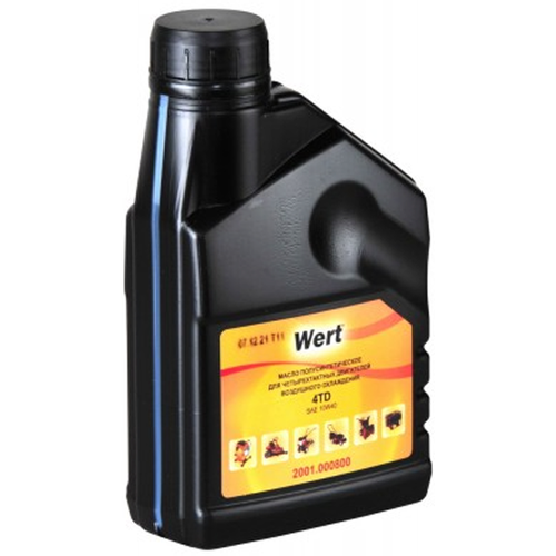 Масло WERT 4TD 2001.000800 полусинтетика для 4-х такт. двигателей возд. охл, 0,6л