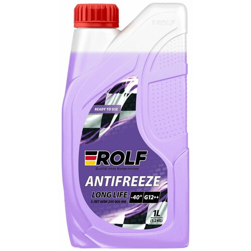 Антифриз ROLF Antifreeze G12++ Violet -40, фиолетовый 1 л, лобридный