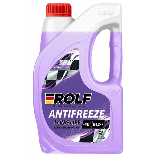 Антифриз ROLF Antifreeze G12++ Violet -40, фиолетовый 5 л,