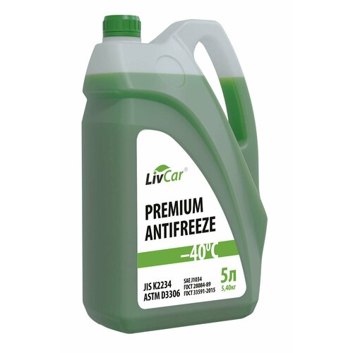 Антифриз готовый LIVCAR PREMIUM JIS (-40C) зеленый LivCar - 1