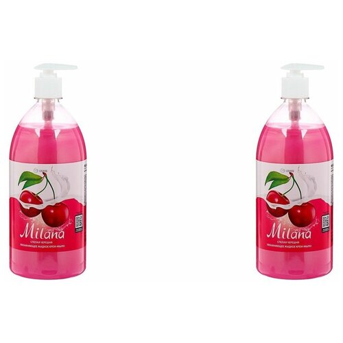 GRASS, Жидкое крем-мыло, Milana, Спелая черешня, 500 мл, 2 шт