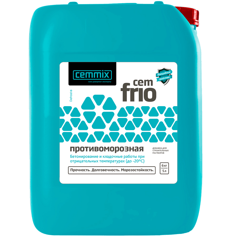 Противоморозная добавка для бетона Cemmix CemFrio, 5 л