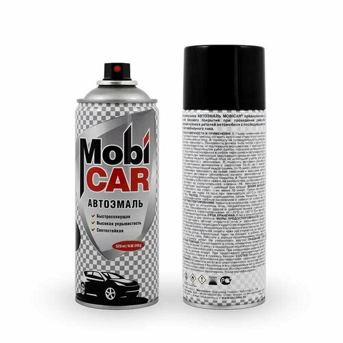 Аэрозольная автоэмаль MobiCAR, 520 мл, 040 белая Тойота