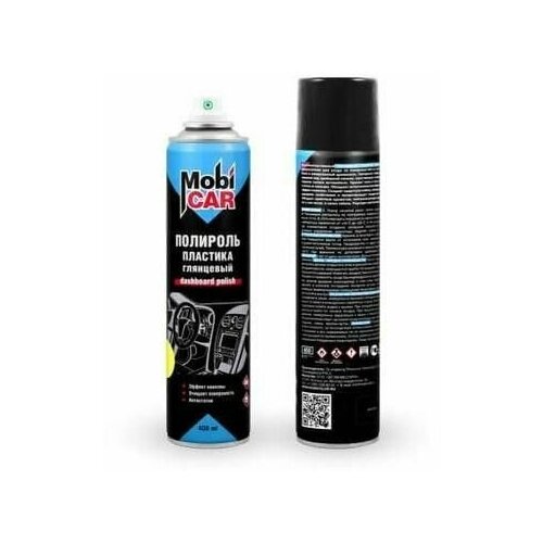 Полироль Пластика Глянцевый Mobicar, 400 Мл, Зелёное Яблоко 050801mc MobiCAR арт. 050801MC