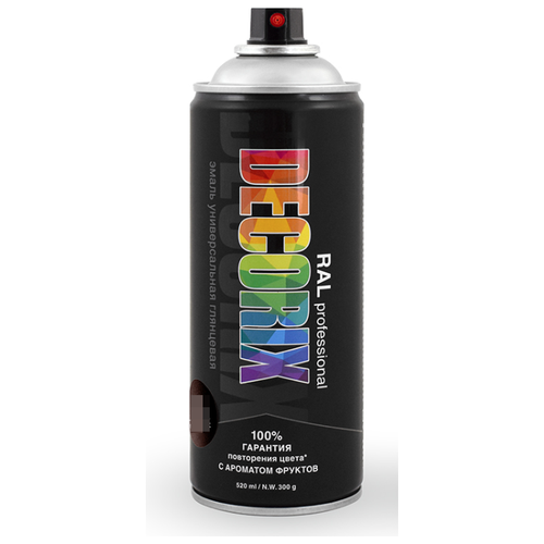 Эмаль Decorix RAL professional, RAL 9011 черная, глянцевая, 520 мл