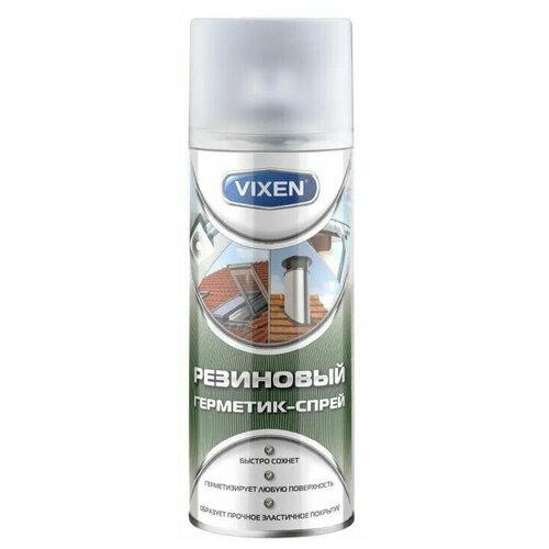 Резиновый герметик-спрей VIXEN, прозрачный ASTROhim аэрозоль 520 мл VX-90200