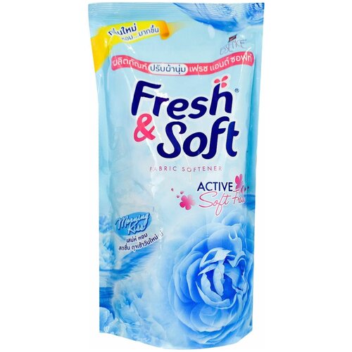 Lion Кондиционер для белья парфюмированный «утренний поцелуй» з/б - Thailand fresh&soft, 600мл