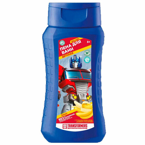 Пена для ванн Трансформеры "банан" экстракт ромашки череды и лаванд 250мл Умка