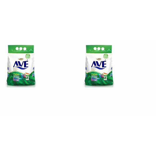 AVE Порошок стиральный для стирки цветных вещей автомат, 1,5 кг, 2 шт