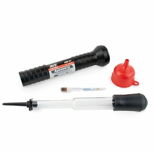 Ареометр универсальный электролит+тосол (в пласт. тубе с воронкой) AVS HM01 A85109S