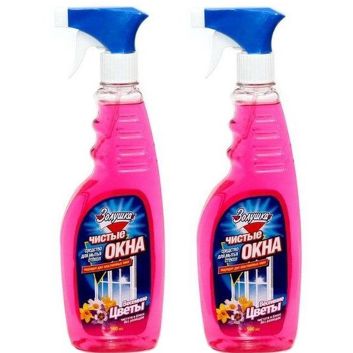 Чистые окна Золушка Весенние цветы, 500 мл, 2 шт.