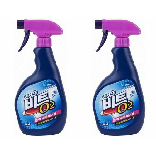 CJ Lion Пятновыводитель для всех видов тканей кроме шелка и шерсти Beat, 500 мл, 2 шт