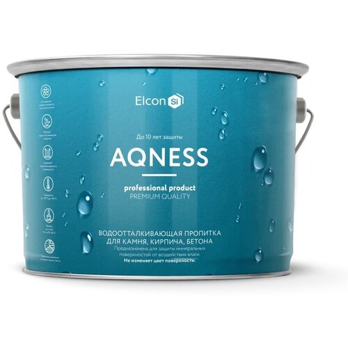 Пропитка для камня Elcon Aqness, водоотталкивающая, 9 л